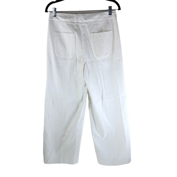 Everlane Womens The Wide Leg Structure Pants Limited Release High Rise White 2 - Picture 2 of 4